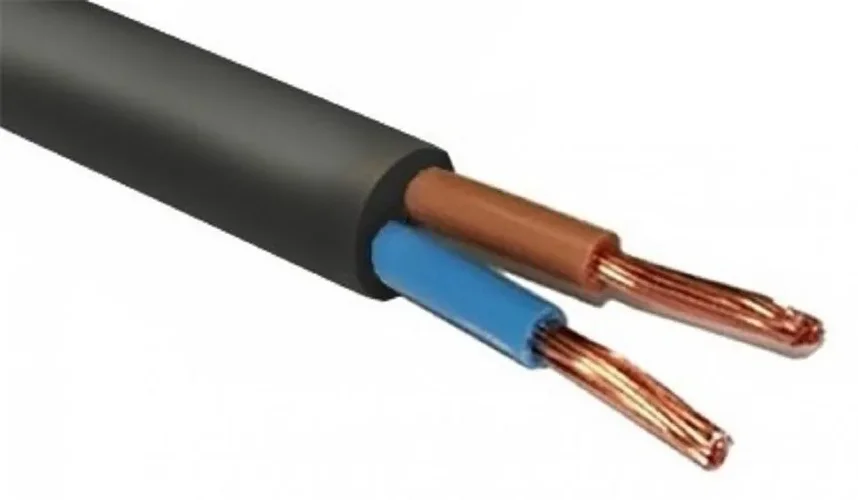 Провод ПВС 2х1.5 380В Ч (бухта) (м) Альгиз К ФР-00000431 - фото