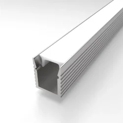 Алюминиевый профиль миниатюрный 770 (2000x7.6x9 мм с рассеивателем, для лент до 5 мм)
