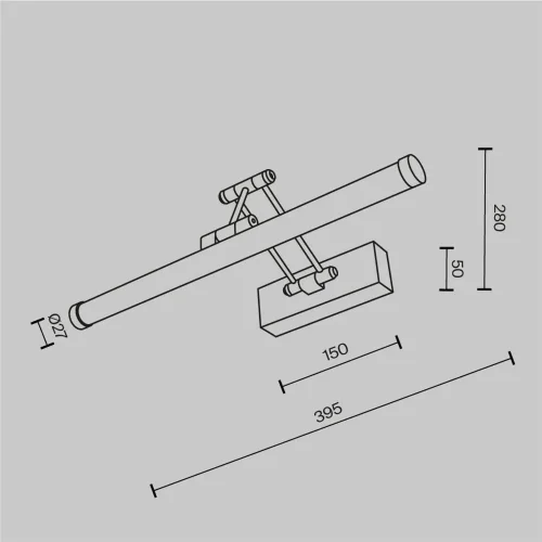 Подсветка Luster 2700K 3Вт (Черный) - фото 6