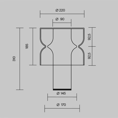 Настольный светильник Ветро / Vetro 3000К 9Вт (Серый) MOD485TL-L9GR3K - фото 9