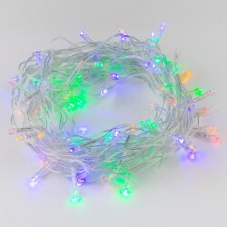 ULD-S1000-100-DTA MULTI IP20 Гирлянда светодиодная, 10м, 100 светодиодов, Разноцветный свет, Провод прозрачный
