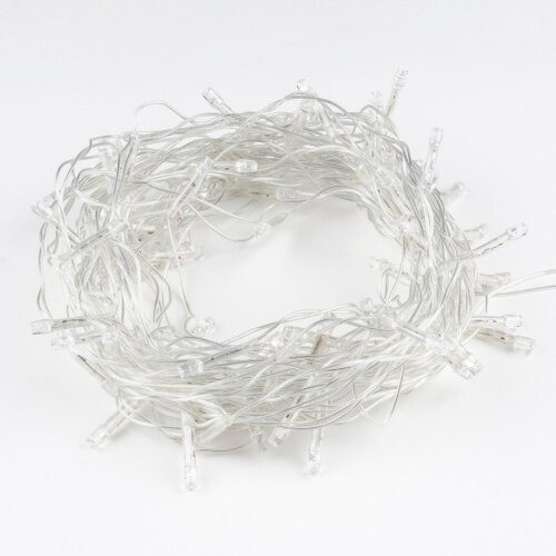 ULD-S1000-100-DTA MULTI IP20 Гирлянда светодиодная, 10м, 100 светодиодов, Разноцветный свет, Провод прозрачный - фото 4