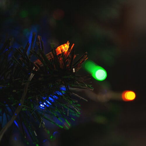 ULD-S1000-100-DTA MULTI IP20 Гирлянда светодиодная, 10м, 100 светодиодов, Разноцветный свет, Провод прозрачный - фото 8