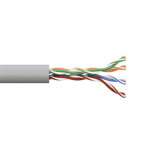 Кабель витая пара U/UTP кат.5E 4 пары 24 AWG solid PVC сер. (м) TERACOM PRO EKF TRP-5EUTP-04PVC-GY-IN3 - фото 2