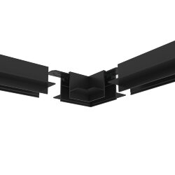 Угол потолок-потолок встраиваемый под ГКЛ SMART, черный, Denkirs TR2112-BK