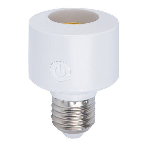 ULH-A180 E27-WF WHITE Умный патрон-адаптер Wi-Fi+Bluetooth, под лампу Е27, 220В, 100Вт, Белый, Голосовое управление+приложение UnielSmart, TM Uniel - фото 1