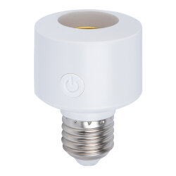 ULH-A180 E27-WF WHITE Умный патрон-адаптер Wi-Fi+Bluetooth, под лампу Е27, 220В, 100Вт, Белый, Голосовое управление+приложение UnielSmart, TM Uniel
