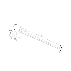 Светильник настенный светодиодный Acento латунь 40155/LED (071234)