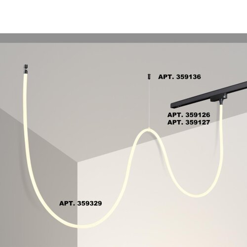 Светильник светодиодный "ГИБКИЙ НЕОН" «Novotech» 359329, серия: RAMO. Фото 2.
