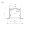 Профиль SL-LINIA49-F-2000 ANOD (Arlight, Алюминий) 019313 - фото 3