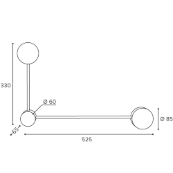Светильник WOLTA WSL-GX53/13-L под лампу GX53 Черный MOLECULE