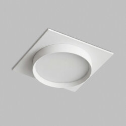 Встраиваемый светильник RATIO, GX53, до 15 Вт, LED, IP20, белый, алюминий, акрил, Denkirs DK-DH2001-WH