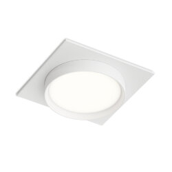 Встраиваемый светильник RATIO, GX53, до 15 Вт, LED, IP20, белый, алюминий, акрил, Denkirs DK-DH2001-WH