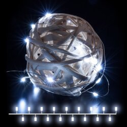 Гирлянда нить "Роса" белый на батарейках 3м IP20 400-006 белый 3м IP20 (056045)