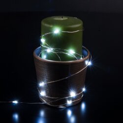 Гирлянда нить "Роса" белый на батарейках 3м IP20 400-006 белый 3м IP20 (056045)