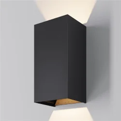 Настенный светильник Драп / Drape 3000K 20Вт IP 65 (Черный) O525WL-L20B3K