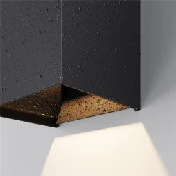 Настенный светильник Драп / Drape 3000K 20Вт IP 65 (Черный) O525WL-L20B3K