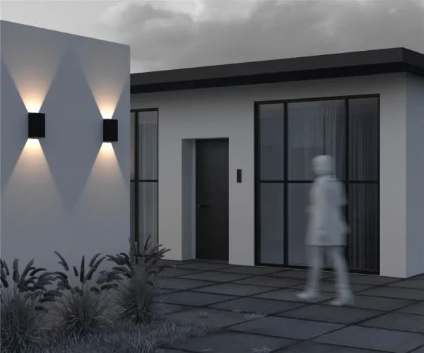 Настенный светильник Драп / Drape 3000K 20Вт IP 65 (Черный) O525WL-L20B3K - фото 8