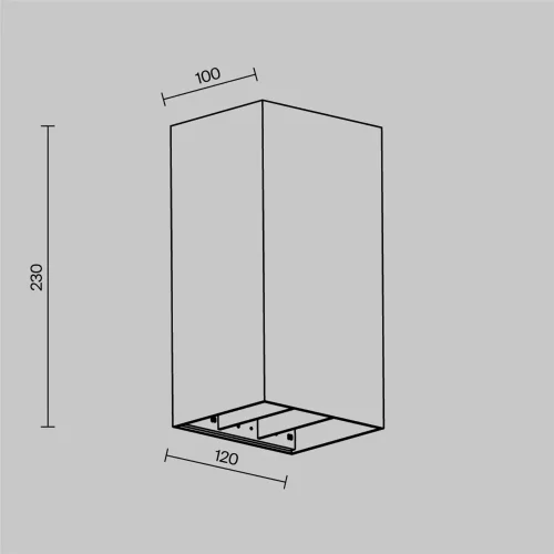 Настенный светильник Драп / Drape 3000K 20Вт IP 65 (Черный) O525WL-L20B3K - фото 9