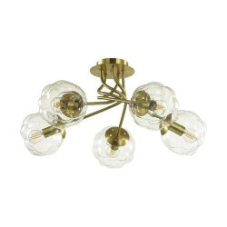 Люстра потолочная «LUMION» 4556/5C, серия: BREANA (крепление на планке) - -