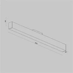 Трековый светильник Базис / Basis S35 3000K 20Вт 120° (Черный) TR012-2-20W3K-B