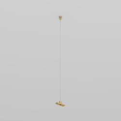 Механический подвес для трека SHINE BASE, 48V DC, IP20, 2м, сатинированная латунь, алюминий, Denkirs TR5718-SB