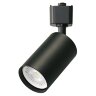 UBL-Q324 GU10 BLACK Светильник-прожектор трековый, Под лампу GU10, Корпус черный - фото 1