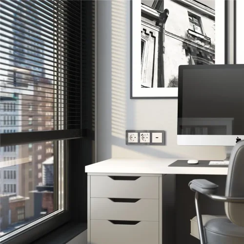 W1196013/ Накладка для розетки HDMI (перламутровый рифленый) W1196013 - фото 3