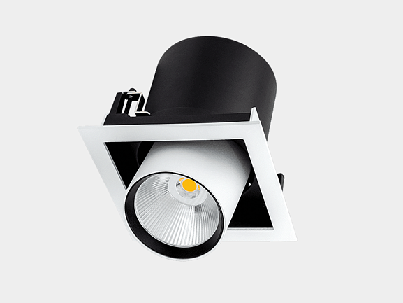 'Светильник светодиодный потолочный встраиваемый поворотно-выдвижной, серия SPL, Ч/Б, 25Вт, IP20, Нейтральный белый (4000К), SPL-R1-25-NW. Фото 3