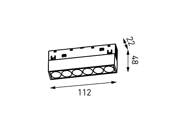 Светильник линейный дарклайт, серия SY-LINK, Черный, 6Вт, IP20, Теплый белый (3000К), SY-LINK-110-BL-6-WW. Фото 4