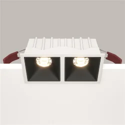 Встраиваемый светильник Альфа / Alfa LED 20 Вт 3000 К 36° (Белый) DL043-02-10W3K-SQ-WB