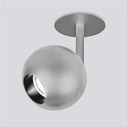 Встраиваемый точечный светодиодный светильник 9926 LED 12W 4200K серебро (053739)