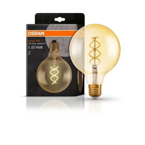 Лампа винтажная ГЛОБ 5W/2000K (=25W) E27 | Vintage 1906 GLOBE125 FILAMENT | - OSRAM. Фото 2