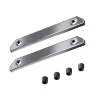 Комплект прямых соединителей (2 соединителя + 4 винта) для профиля в натяжной потолок (Серебро) - фото