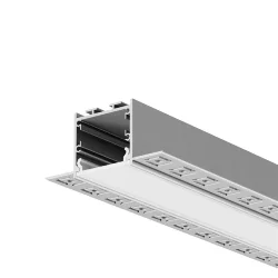 Алюминиевый профиль встраиваемый скрытого монтажа 72x36 (Серебро, 3 м), ALM-7236T-S-3M 636011 (Серебро) 636011