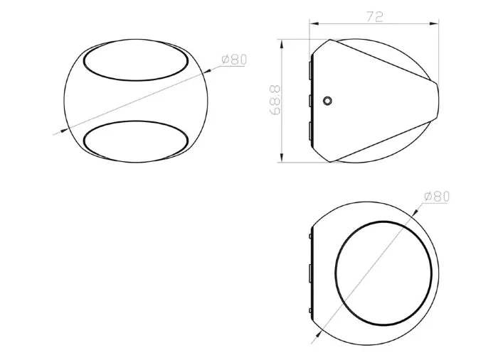 Настенный светильник (бра) Stream 6,4Вт 3000K IP 54 (Белый) - фото 4