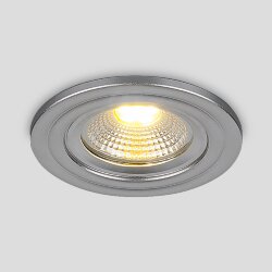 Встраиваемый точечный LED светильник серебро 9902 LED 3W COB SL серебро (038458)