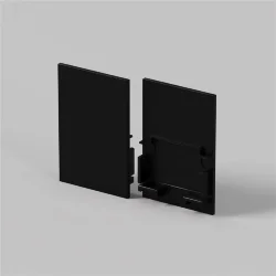 Комплект заглушек (для профиля 35×51) 2 шт., ALM-3551-B-EC 642063 (Черный)