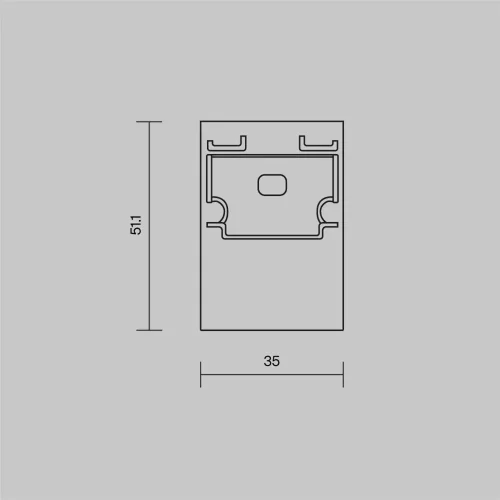 Комплект заглушек (для профиля 35x51) 2 шт., ALM-3551-B-EC 642063 (Черный) 642063 - фото 6