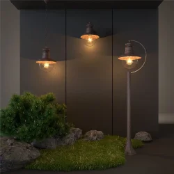 Уличный настенный светильник Talli D IP44 GL 3002D брауни (038481)