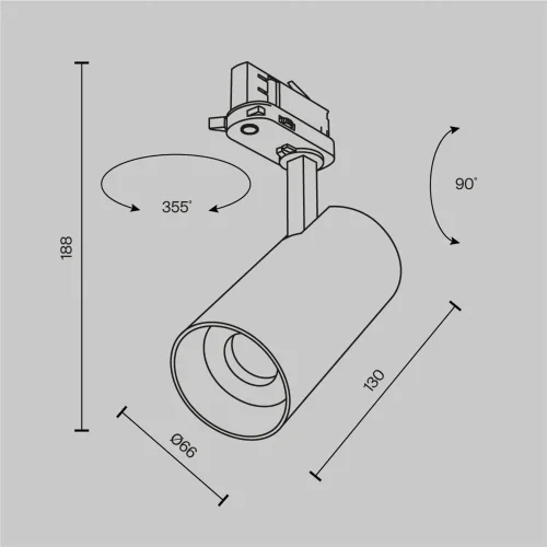 Трековый светильник Фокус / Focus Led Trinity 2700-5000K 20Вт 36° (Черный) TR197-3-20WCCT-M-B - фото 10
