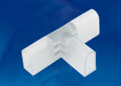 UTC-K-32/N21 CLEAR 010 POLYBAG Соединитель контактный Т-образный для светодиодных лент ULS-N21 NEON 220В, 8x16мм, 2 контакта. Цвет прозрачный, 10 штук в пакете. TM Uniel - фото