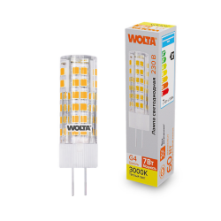 Светодиодная лампа WOLTA WSTD-JC-220V7W3KG4-C 7Вт 3000K G4