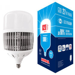 LED-M80-100W-4000K-E27-FR-NR Лампа светодиодная, матовая, Серия Norma, Белый свет 4000K, Картон.