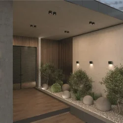 Потолочный светильник Ares 3000К 8Вт IP 54 (Графит)