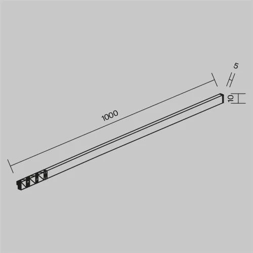 Трековый светильник Гибкий / Flex Levity 2700К 8Вт 1м (Черный) TR186-1-8W2.7K-B - фото 11