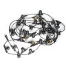 UDL-K110 40-E27-10M IP65 BLACK BELT-LIGHT Гирлянда Белт-лайт, 10 м + 1.5м сетевой шнур, 40 патронов E27, шаг 25см, Чёрная. - фото 1