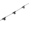 UDL-K110 40-E27-10M IP65 BLACK BELT-LIGHT Гирлянда Белт-лайт, 10 м + 1.5м сетевой шнур, 40 патронов E27, шаг 25см, Чёрная. - фото 4