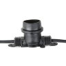 UDL-K110 40-E27-10M IP65 BLACK BELT-LIGHT Гирлянда Белт-лайт, 10 м + 1.5м сетевой шнур, 40 патронов E27, шаг 25см, Чёрная. - фото 6