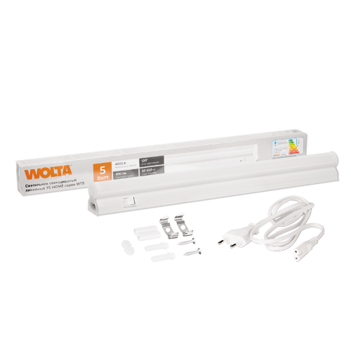 Светодиодный светильник WOLTA WT5S5W30 5Вт 4000К IP20 400лм соединяемый в линию - фото 5.